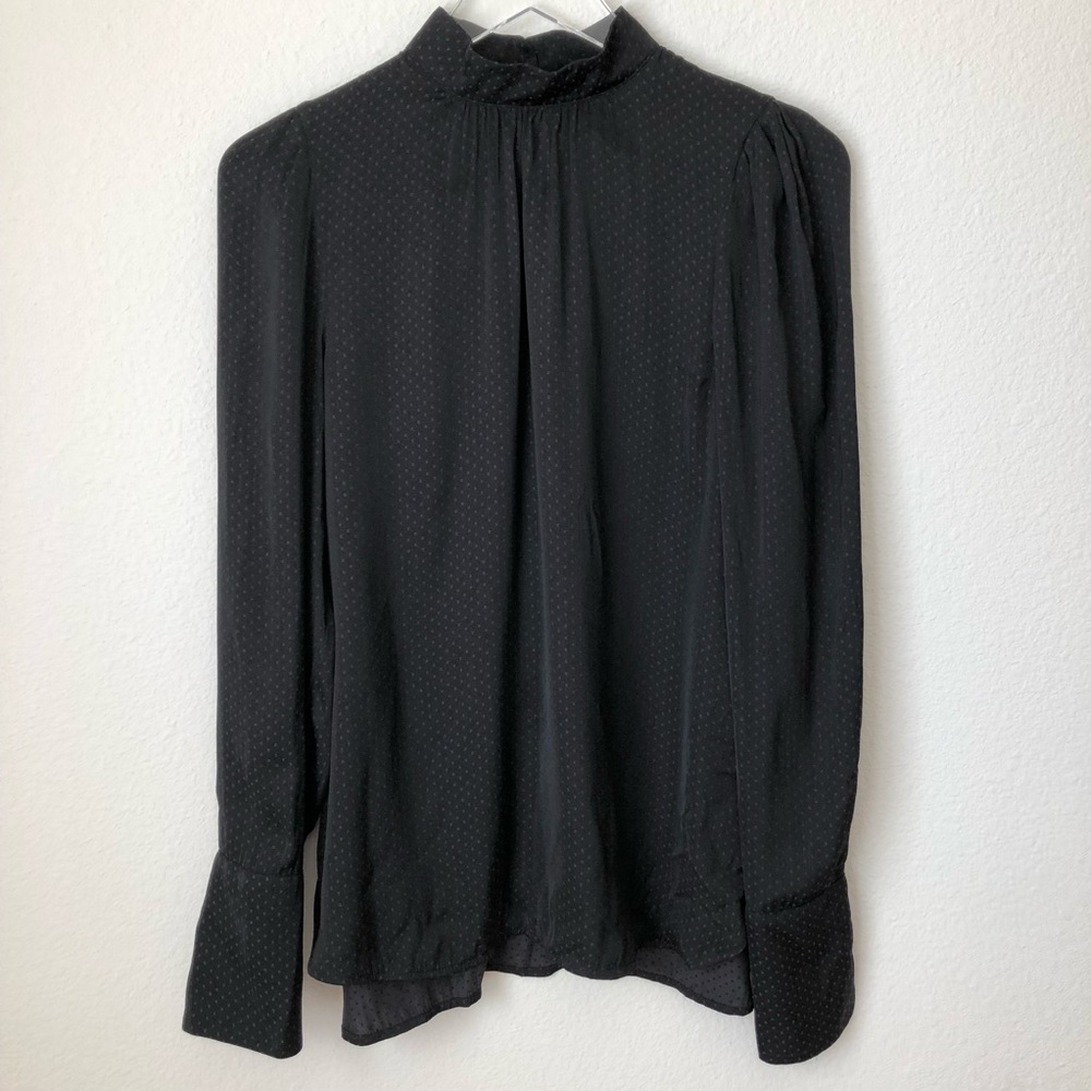 H&M Black Keyhole Back Women’s Blouse Size 6